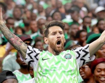 En las redes se atrevieron a imaginar a Lionel Messi con la camiseta de Nigeria