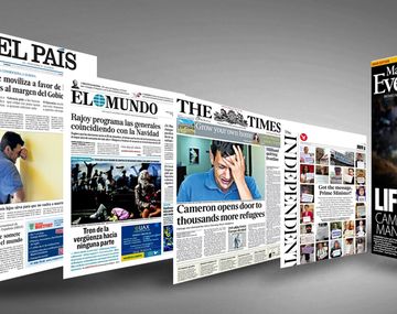 La foto que conmovió al mundo sigue en la tapa de los diarios del viernes