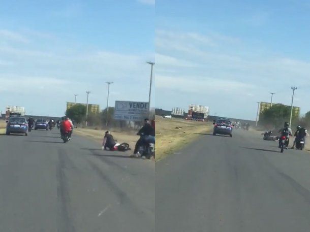 Santa Fe: Policías chocaron a motociclistas para evitar picadas