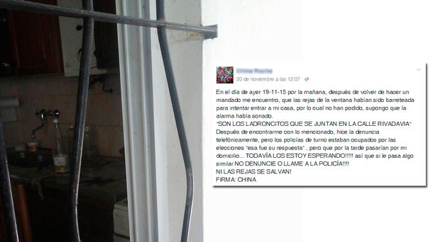 Denunció en Facebook que habían intentado entrar a su casa y a las 72 horas la asesinaron