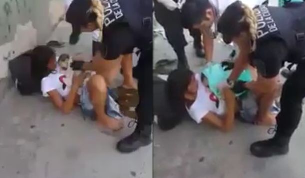 VIDEO: Policías ayudaron a una mujer a dar a luz