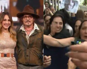 Johnny Depp junto a Vero Lozano.