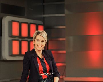 La alegría de Maru Fernández por el triunfo de San Lorenzo