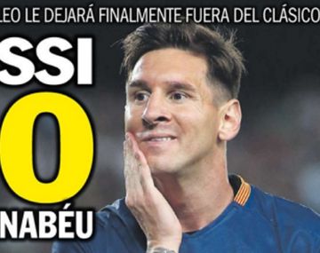 Llora Barcelona: Lionel Messi no jugará el clásico ante el Real Madrid