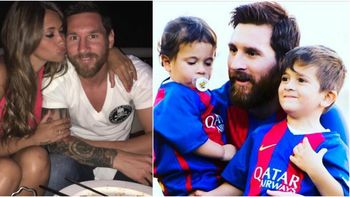 Antonella compartió una foto de Messi y sus hijos Antonella compartió una foto de Messi y sus hijos