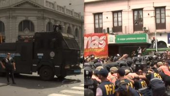 Tensión en Avellaneda: gases lacrimógenos, piedrazos y caos total