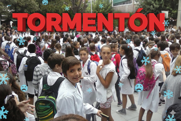Tormentón en la vuelta a clases