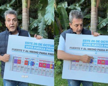 El posteo de Sergio Massa de cara a las elecciones legislativas: Frenar a Milei