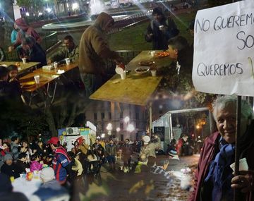 Cada vez más personas comen en las calles de la Ciudad