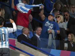 El video de Maradona en el Mundial de Rugby que se volvió viral por la apatía de Los Pumas
