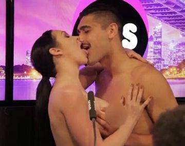 La pareja tuvo buena onda desde el arranque del segmento