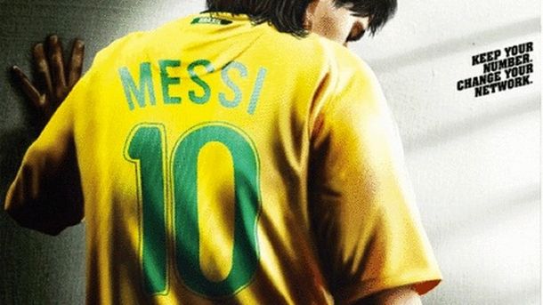 Messi camiseta brasil