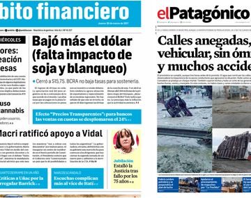 Tapas de diarios del jueves 30 de marzo de 2017