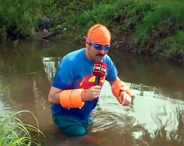 El programa ADN visitó a pie la falsa inundación del intendente de Pilar