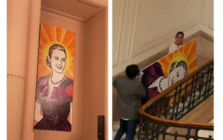 Qué pasó con el cuadro de Evita del Senado