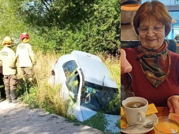 Tragedia: volvía de visitar la tumba de su esposo y murió ahogada tras volcar en un puente