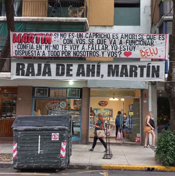 Los memes por el cartel de Belu para Martín