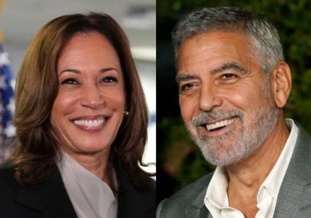 George Clooney mostró su apoyo a Kamala Harris.