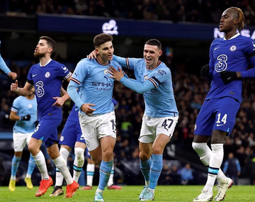 Julián Álvarez metió uno: goles de Manchester City-Chelsea