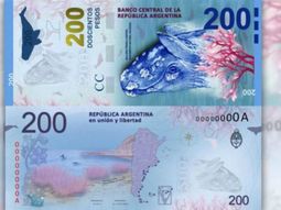 El billete de 200 pesos será presentado este miércoles en Puerto Madryn. El billete de 200 pesos será presentado este miércoles en Puerto Madryn.
