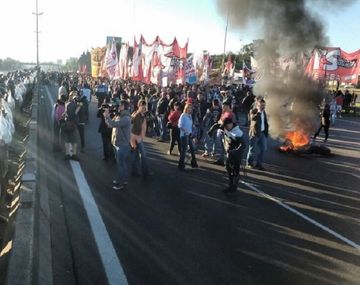 Corte en Panamericana y ruta 197