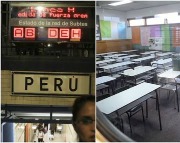 Paro de subte, docente y hospitales