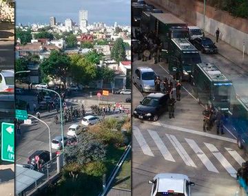 Cruce entre la Policía y vecinos del barrio Mitre