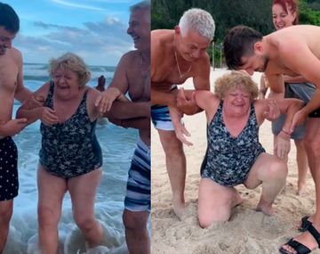 Video: una abuela en Brasil se hizo viral tras emborracharse con caipirinha