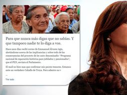 dura carta de cristina contra el proyecto de pago a jubilados dura carta de cristina contra el proyecto de pago a jubilados