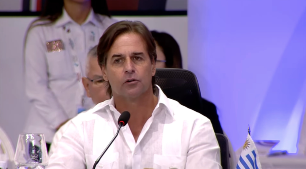 El presidente Luis Lacalle Pou en la última Cumbre Iberoamericana