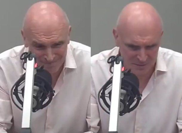 José Luis Espert llorando.