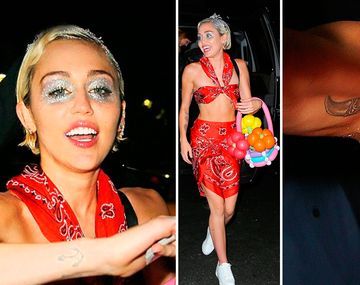 Miley Cyrus: axilas sin depilar y ojos de mapache en un cumpleaños