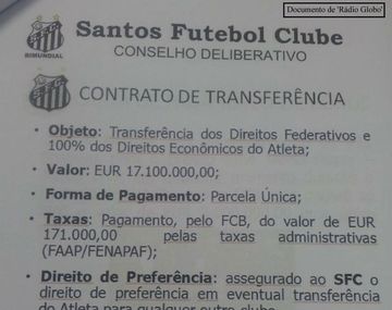 La millonaria comisión que se llevó el padre de Neymar por su venta