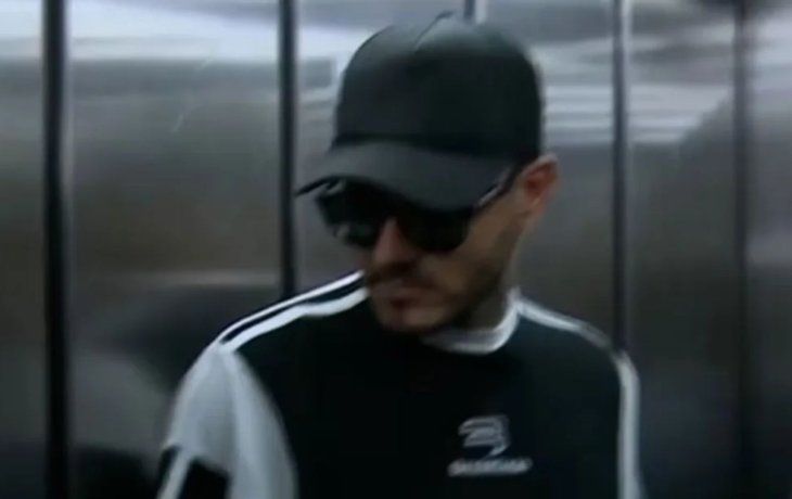 Icardi protagonizó un blooper en el ascensor de la fiscalía