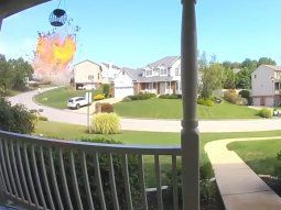 Así explotó una casa en Estados Unidos: cinco muertos