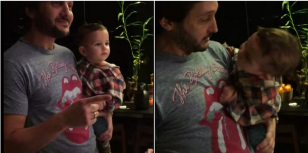 Divertida situación familiar de Germán Paoloski con su hijo: el bebé quería tomar algo, pero...