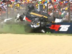 Impresionante choque de Tsunoda en la qualy del GP de Imola
