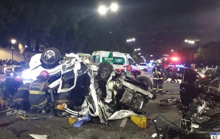 Choque múltiple frente al Hipódromo de Palermo: Roberto Patricelli tenía multas por alta velocidad