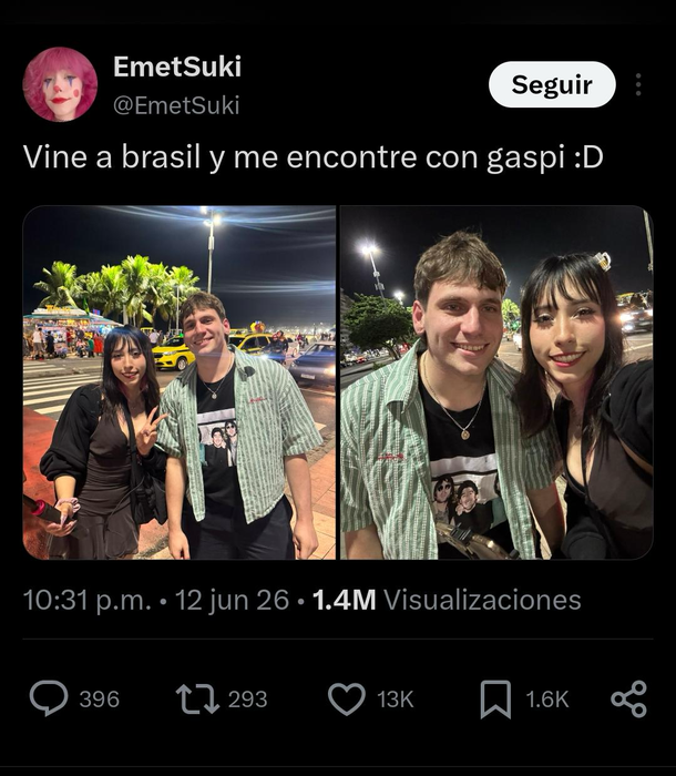 Las últimas fotos de Gaspi en Río de Janeiro antes del trágico accidente de helicópteros Las últimas fotos de Gaspi en Río de Janeiro antes del trágico accidente de helicópteros
