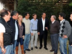 El gobernador Daniel Scioli se reunió con candidatos del conurbano