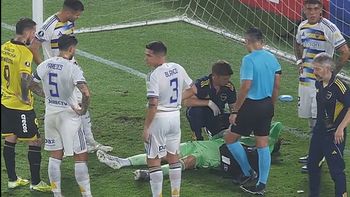 brey se retiro lesionado y crece la preocupacion en boca: que le paso