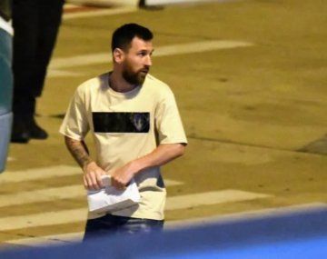 Messi llegó a Rosario junto a su familia para pasar las Fiestas