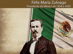 Félix María Zuloaga presidente interino de la República en 1858. Félix María Zuloaga presidente interino de la República en 1858.
