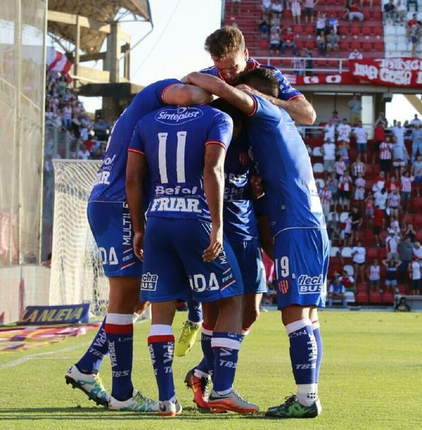 La celebración de los jugadores de Unión