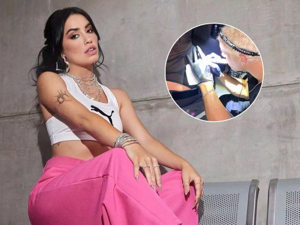 Lali Espósito se tatuó una parte íntima y lo mostró en redes