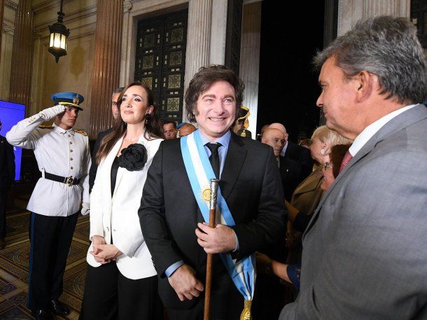 Javier Milei casi ignoró a Victoria Villarruel.