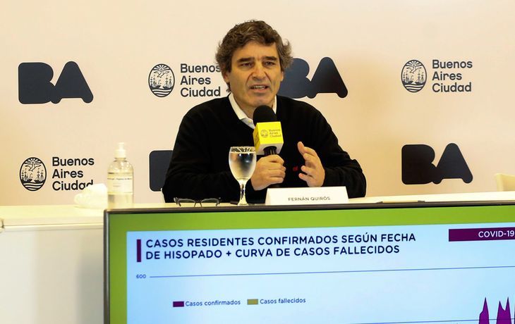 El ministro de Salud porteño, Fernán Quirós