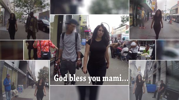 Una mujer muestra cómo es el acoso sexual en las calles de Nueva York