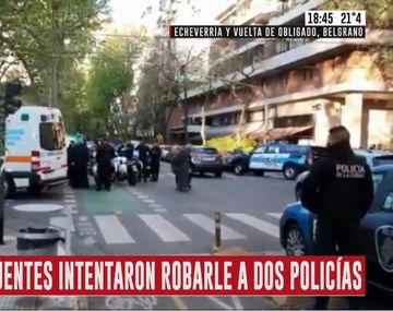 Tiroteo en Belgrano: cuatro delincuentes quisieron robarle a dos policías