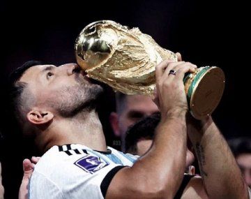 La respuesta del Kun a un usuario de redes que le reprochó no haber ganado el Mundial